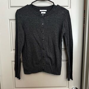 Van Heusen Charcoal Button-Up Cardigan